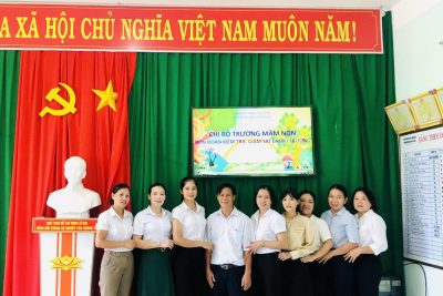 CHI BỘ TRƯỜNG MẦM NON HÀNH TÍN ĐÔNG ĐÓN ĐOÀN KIỂM TRA, GIÁM SÁT CHI BỘ NĂM 2024